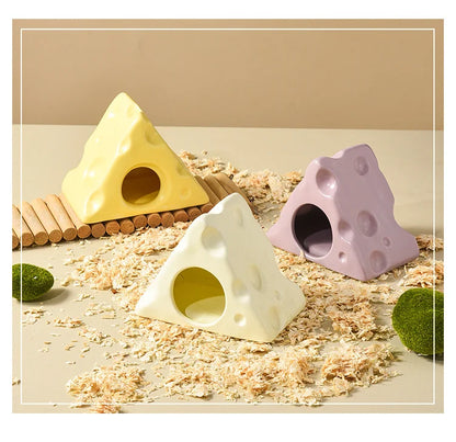 Casita refrigerante en forma de queso para hámster