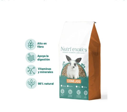 NUTRIEXOTICS ALIMENTO PARA CONEJO 1 KG