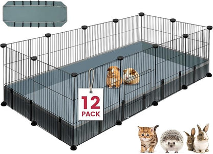 Corral de 12 paneles para mascotas pequeñas