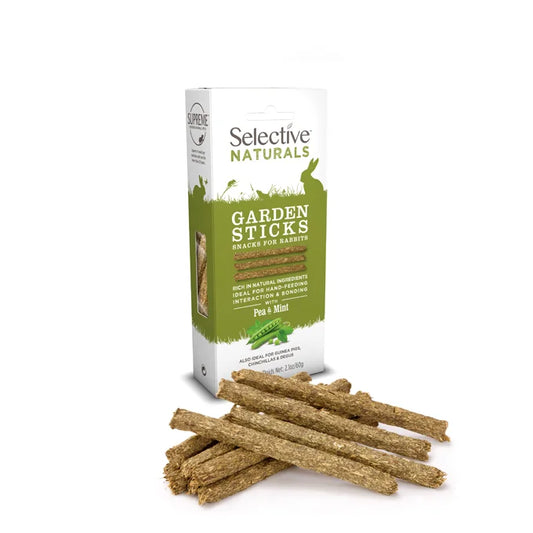 GARDEN STICKS. SNACKS PARA CONEJOS Y COBAYAS 60GR